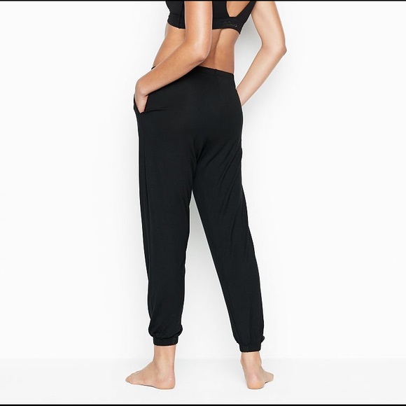 New Victoria’s Secret modal draped jogger black S - Picture 3 of 5